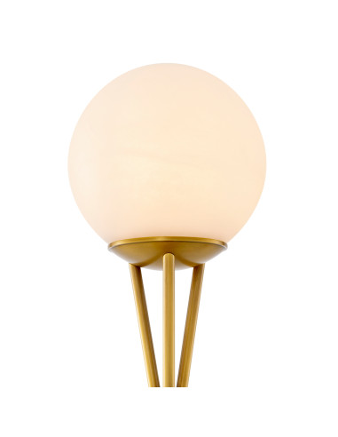 Table lamp in brass and alabaster