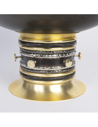 Cup in silver-plated, gilded and...