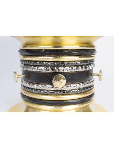 Cup in silver-plated, gilded and...