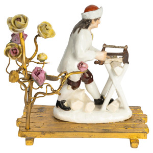Escultura de porcelana de...