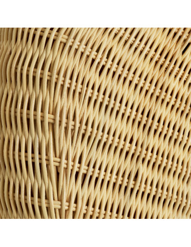 Natural rattan mirror with organic shape