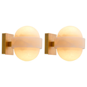 Set van twee wandlampen in...