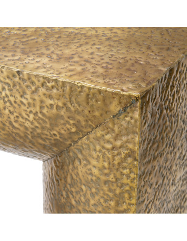 Mesa de centro de latón martillado