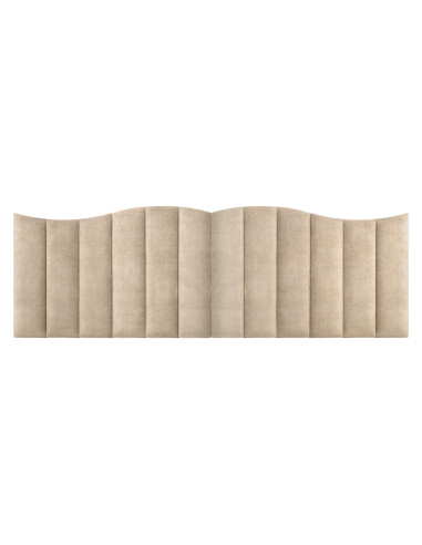 Cabecero modular de tela de color beige