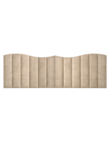Modular fabric headboard in beige