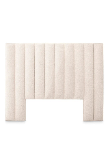 Off-white fabric headboard