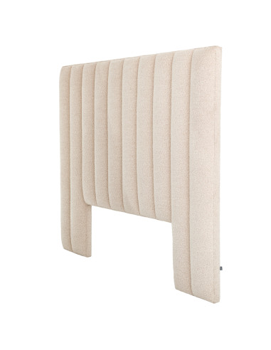 Off-white fabric headboard