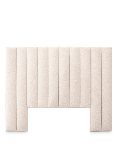 Off-white fabric headboard