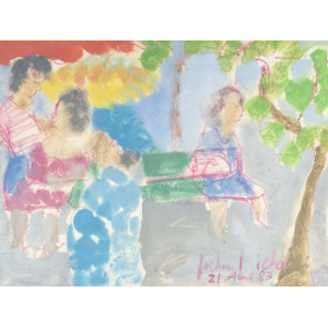 Jochen Michaelis 的纸上水彩画，Au... 2