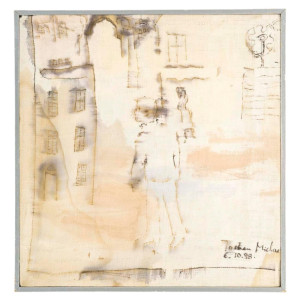 Aquarel op doek van Jochen...