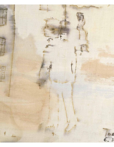 Jochen Michaelis 创作的布面水彩画，标题：朝向万神殿。