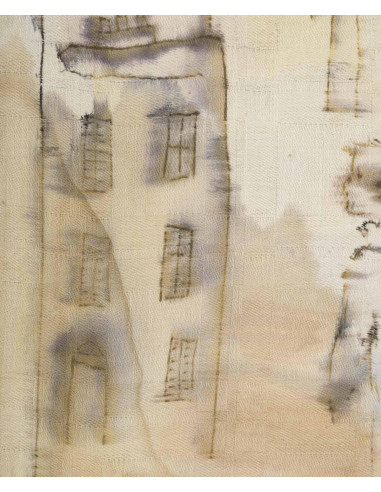 Jochen Michaelis 创作的布面水彩画，标题：朝向万神殿。