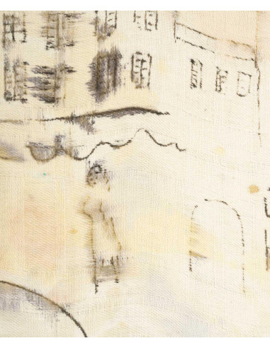 Jochen Michaelis 创作的布面水彩画，无题，儿童头像。
