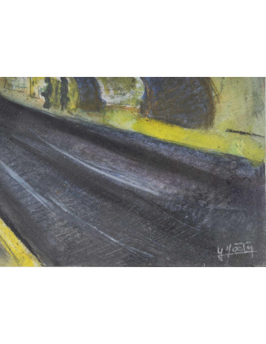 纸上绘画，作者Y.Jastoy ，99 年 2 月，展示了一个地下平台。