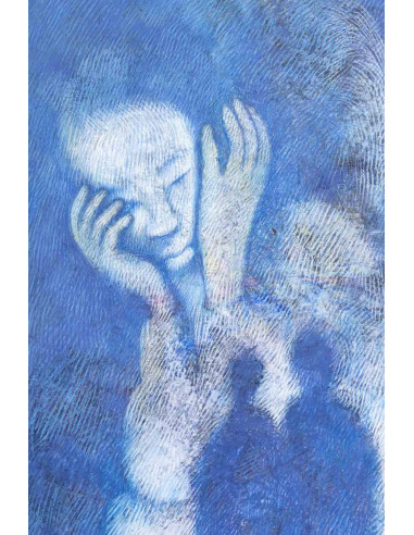 Solange Grégoire 的纸上绘画，当代作品。