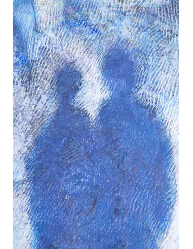 Solange Grégoire 的纸上绘画，当代作品。