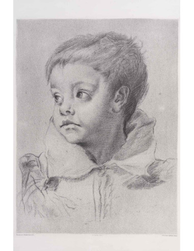 来自卢浮宫的石版画，由 Annibal Carrache...
