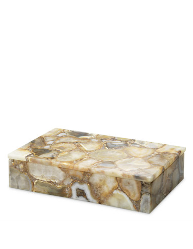 Pair of decorative boxes in natural,...