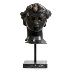 Busto de bronce de David...