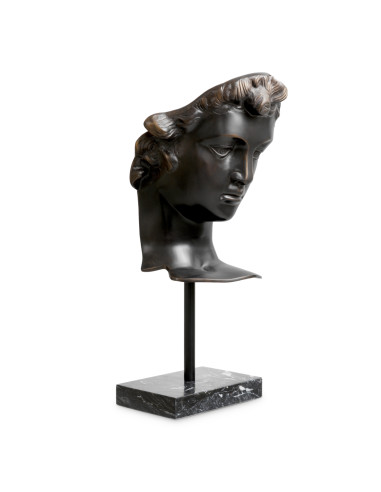 Busto de David em bronze sobre base...