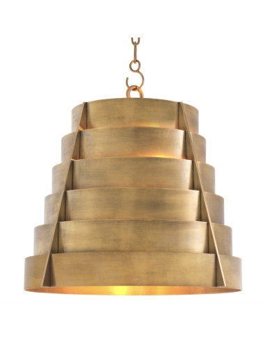 Vintage messing hanglamp, modern...