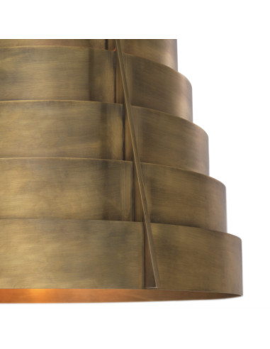 Vintage messing hanglamp, modern...