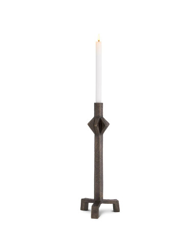 Pair of sculptural brass-finish...