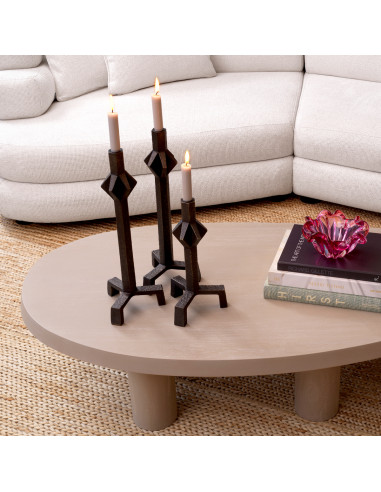 Pair of sculptural brass-finish...