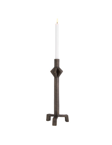 Pair of sculptural brass-finish...