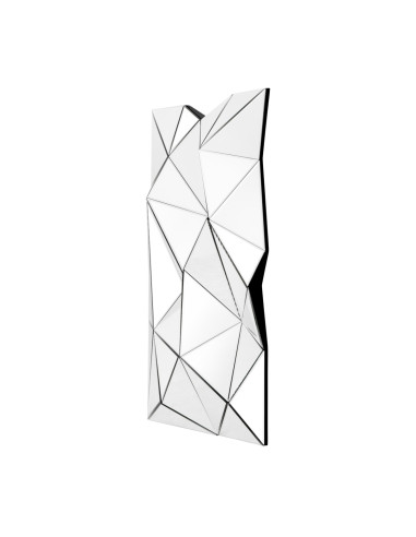 Wall-mounted mirror with triangular...