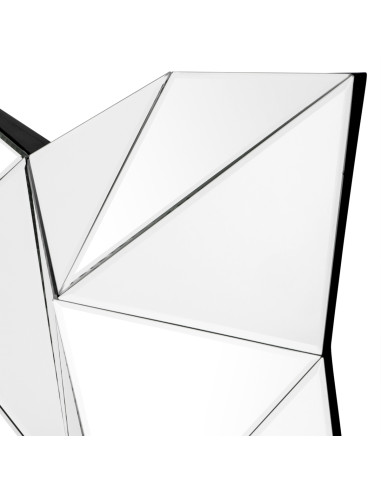 Wall-mounted mirror with triangular...
