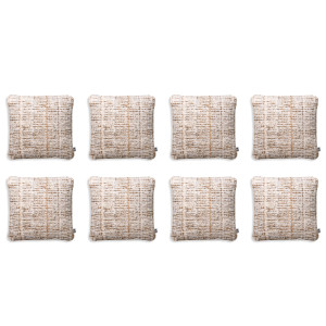 set of eight ivory white...