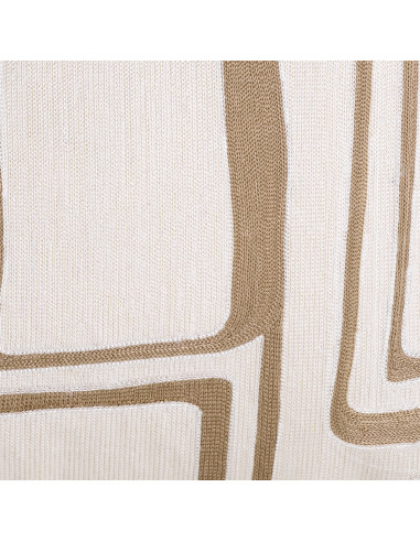 Set di otto cuscini bianchi e beige