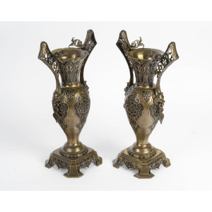 Par de jarrones de bronce... 2
