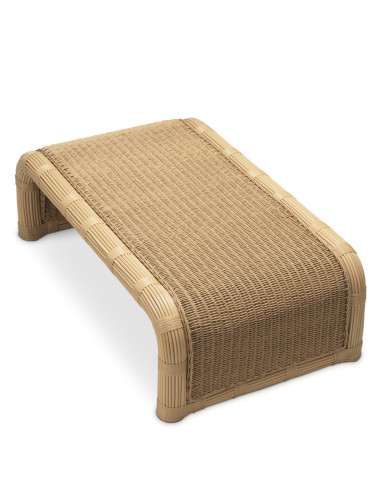 Mesa de centro de exterior em rattan...