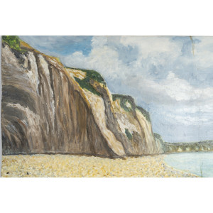 Klify w Dieppe, olej na... 2
