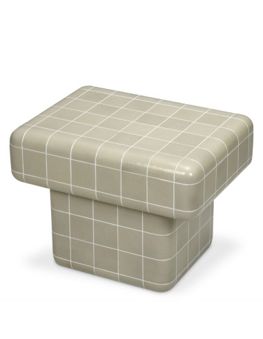 Rectangular outdoor side table with a...
