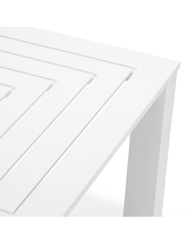Rectangular outdoor dining table with...