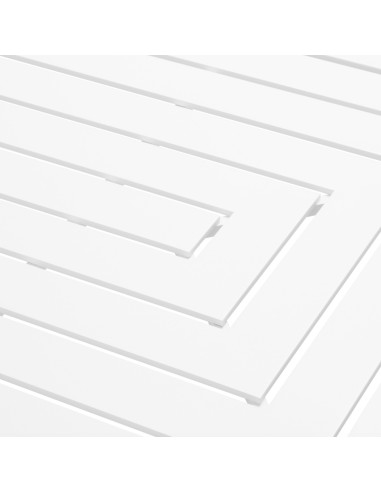 Rectangular outdoor dining table in a...