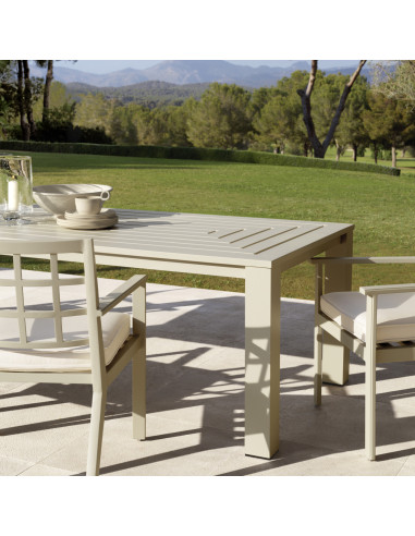 Rectangular outdoor dining table in...