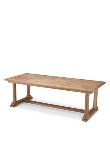 Rectangular outdoor dining table in...