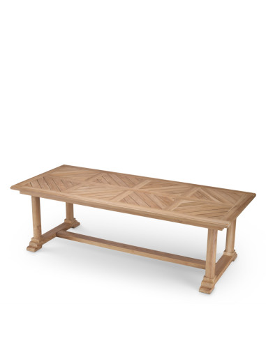Rectangular outdoor dining table made...