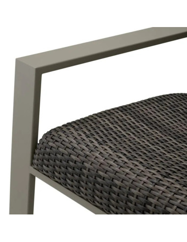 Modernes Outdoor-Sofa aus grauem...