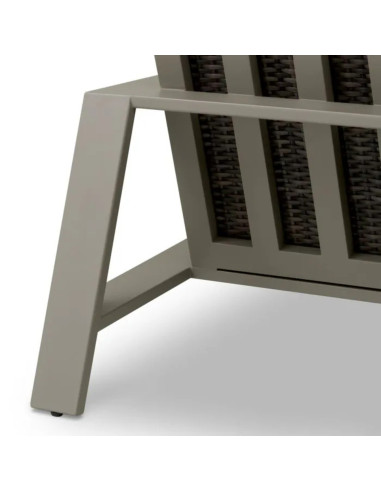 Modernes Outdoor-Sofa aus grauem...