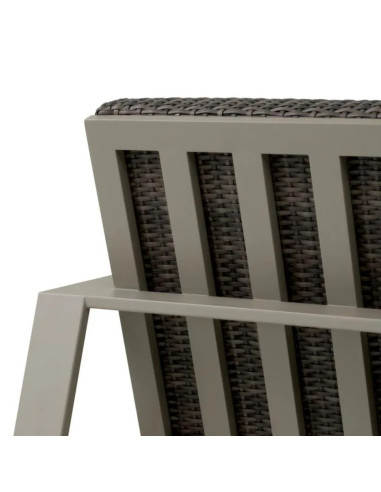Modernes Outdoor-Sofa aus grauem...