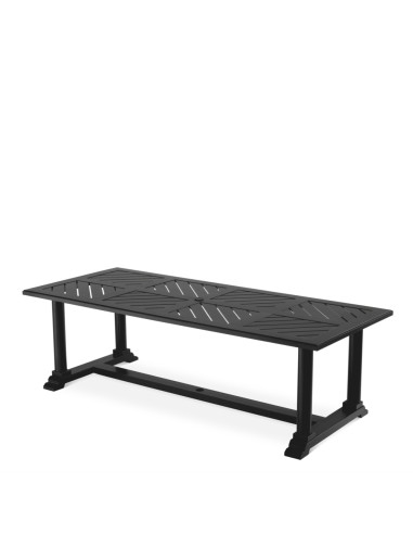 Rectangular outdoor dining table in...