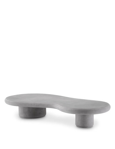 Gray concrete garden coffee table,...