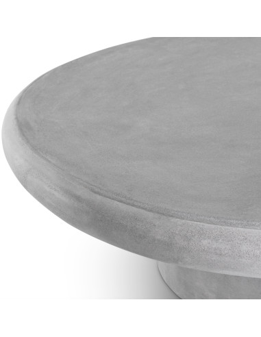 Garten-Couchtisch aus grauem Beton,...