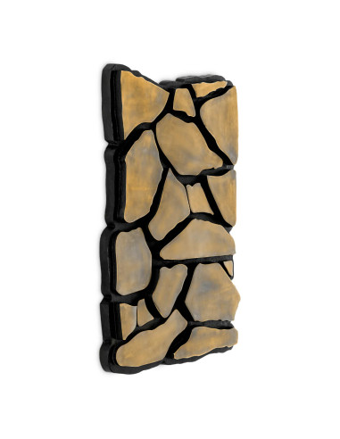 Wall decoration, brass and matte...