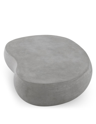 Mesa baja de jardín de hormigón gris,...
